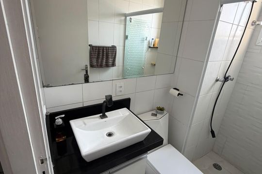 Banheiro de apartamento à venda com 2 quartos, 50m² em Jardim Maria Estela, São Paulo