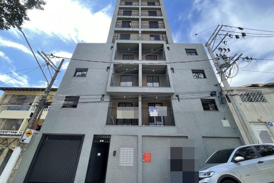 Fachada+Placa de apartamento à venda com 2 quartos, 45m² em Vila Santa Teresa, São Paulo