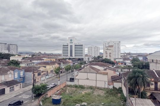 Vista da Varanda da Sala de apartamento para alugar com 1 quarto, 70m² em Encruzilhada, Santos