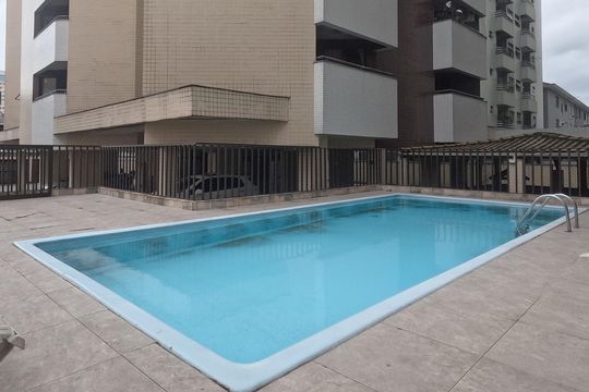 Área Comum - Piscina 2 de apartamento para alugar com 1 quarto, 70m² em Encruzilhada, Santos