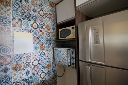Cozinha de apartamento para alugar com 1 quarto, 46m² em Bigorrilho, Curitiba