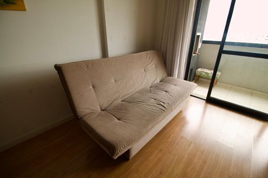 Sala - Detalhe de apartamento para alugar com 1 quarto, 46m² em Bigorrilho, Curitiba