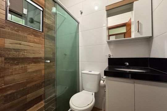 Suíte - Banheiro de casa de condomínio à venda com 4 quartos, 160m² em Recreio dos Bandeirantes, Rio de Janeiro