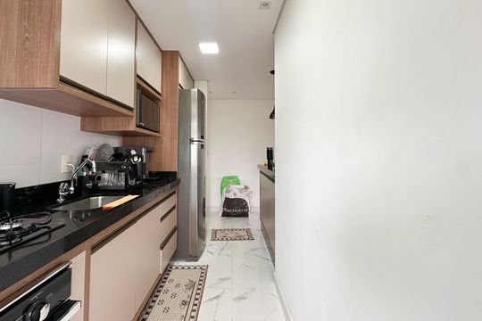 Cozinha de apartamento para alugar com 2 quartos, 54m² em Jd N Sra de Fatima, São Bernardo do Campo