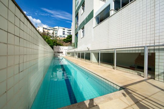 PISCINA de apartamento à venda com 2 quartos, 64m² em Buritis, Belo Horizonte