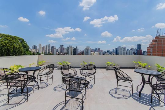 Área comum de kitnet/studio para alugar com 1 quarto, 29m² em Vila Mariana, São Paulo