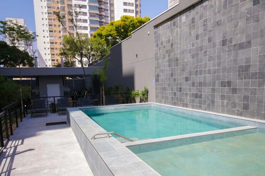 Área comum de apartamento para alugar com 1 quarto, 58m² em Vila Dom Pedro I, São Paulo