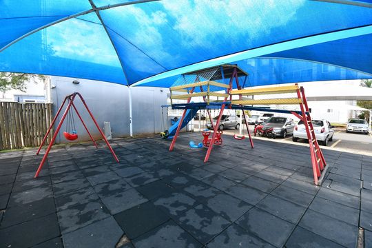 Área comum - Playground de kitnet/studio para alugar com 2 quartos, 49m² em Chácaras Fazenda Coelho, Hortolândia