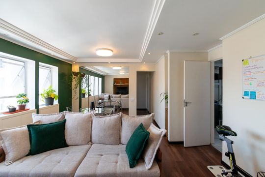 Sala de apartamento à venda com 3 quartos, 65m² em Vila Nova Caledonia, São Paulo