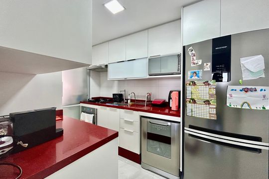 Cozinha de apartamento à venda com 3 quartos, 95m² em Brás, São Paulo