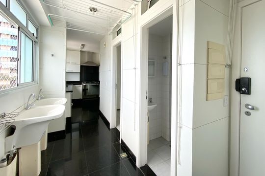 Área de Serviço de apartamento à venda com 4 quartos, 180m² em Santo Agostinho, Belo Horizonte