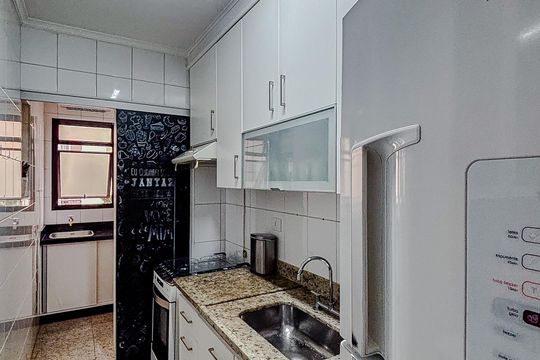 Cozinha de apartamento à venda com 3 quartos, 75m² em Vila Gomes Cardim, São Paulo