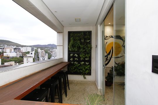Varanda da Sala de apartamento à venda com 2 quartos, 70m² em Buritis, Belo Horizonte