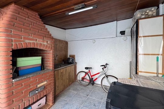 Área - Churrasqueira de apartamento à venda com 2 quartos, 78m² em Vila Euclides, São Bernardo do Campo