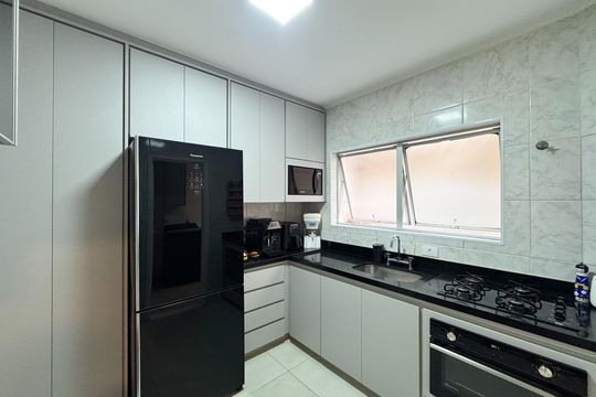 Cozinha de apartamento à venda com 2 quartos, 78m² em Vila Euclides, São Bernardo do Campo