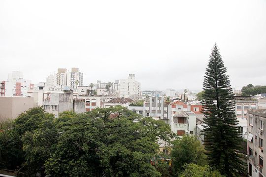 Studio - Sala / Quarto Vista de kitnet/studio para alugar com 1 quarto, 32m² em Cidade Baixa, Porto Alegre
