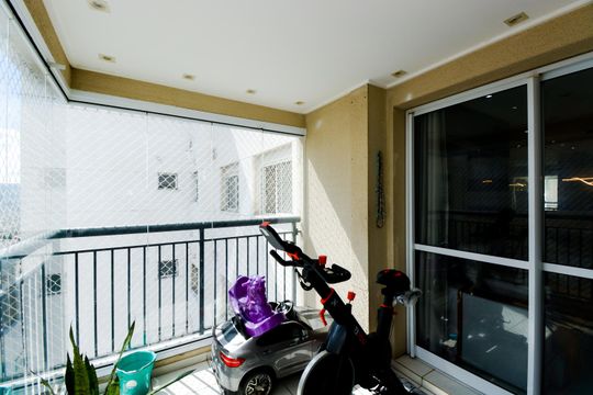 Varanda da Sala de apartamento à venda com 2 quartos, 68m² em Jardim Tabatinga, Guarulhos