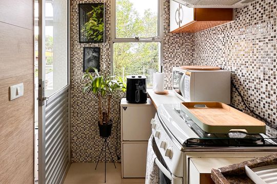 Cozinha de apartamento à venda com 1 quarto, 50m² em Parque Terra Nova Ii, São Bernardo do Campo