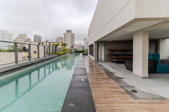 Piscina de apartamento para alugar com 1 quarto, 30m² em Santa Cecilia, São Paulo