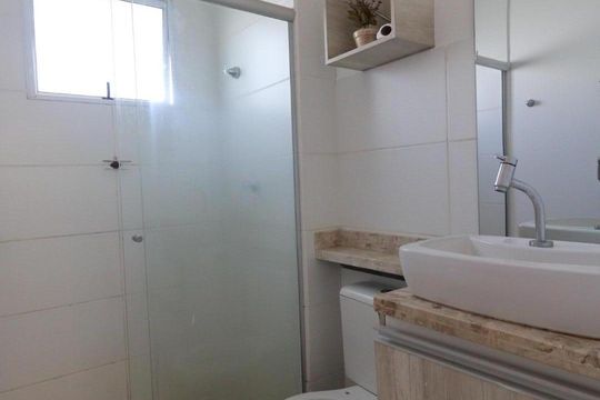 Banheiro de apartamento para alugar com 2 quartos, 48m² em Jardim Florestan Fernandes, Ribeirão Preto