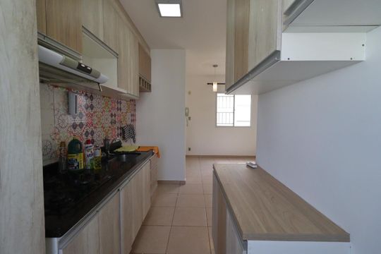Cozinha de apartamento para alugar com 2 quartos, 48m² em Jardim Florestan Fernandes, Ribeirão Preto