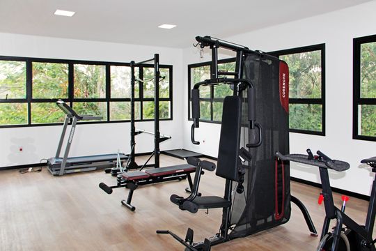 Área comum - Academia de casa de condomínio à venda com 3 quartos, 137m² em Jardim Panorama, Vinhedo