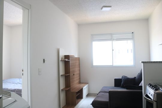 Sala de apartamento para alugar com 1 quarto, 27m² em Barra Funda, São Paulo