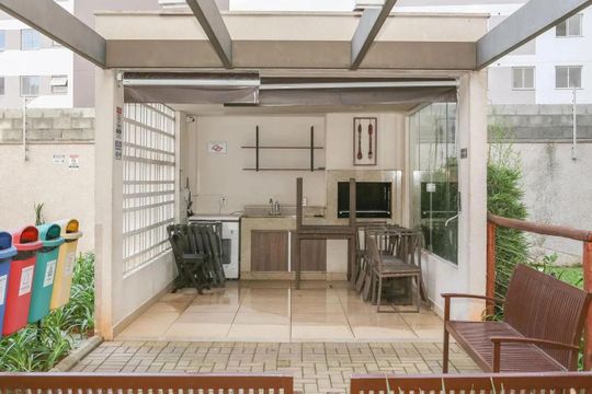 Área comum - Churrasqueira de apartamento para alugar com 1 quarto, 27m² em Barra Funda, São Paulo
