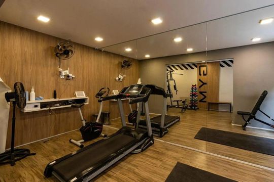 Área comum - Academia de apartamento para alugar com 1 quarto, 27m² em Barra Funda, São Paulo