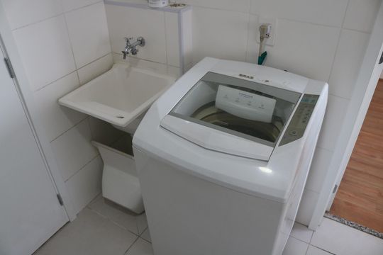Área de serviço de apartamento para alugar com 1 quarto, 27m² em Barra Funda, São Paulo