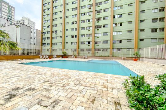 Área comum - Piscina de kitnet/studio para alugar com 1 quarto, 32m² em Vila Mariana, São Paulo