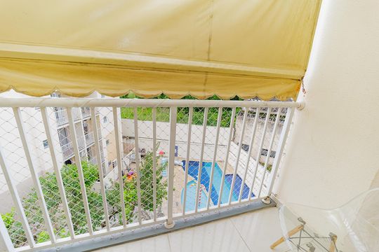 Varanda de apartamento à venda com 2 quartos, 51m² em Campo Grande, Rio de Janeiro