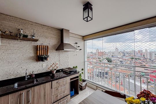 Varanda de apartamento à venda com 3 quartos, 70m² em Vila Carrão, São Paulo