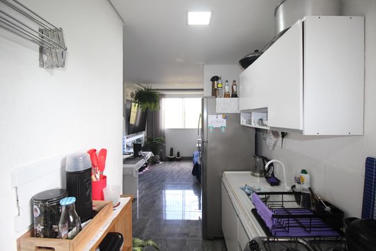 Cozinha de apartamento para alugar com 2 quartos, 53m² em Morro Santana, Porto Alegre