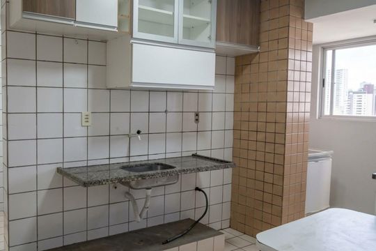 Cozinha de apartamento para alugar com 2 quartos, 67m² em Residencial Eldorado, Goiânia