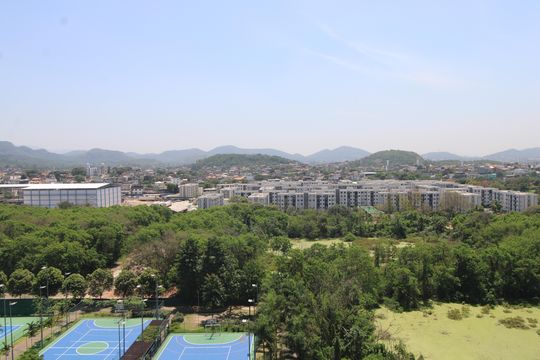 Sala - Varanda de apartamento à venda com 3 quartos, 92m² em Barra Olímpica, Rio de Janeiro