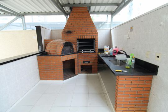 Área comum - Churrasqueira de apartamento para alugar com 2 quartos, 60m² em Conjunto Residencial Trinta E Um de Marco, São José dos Campos