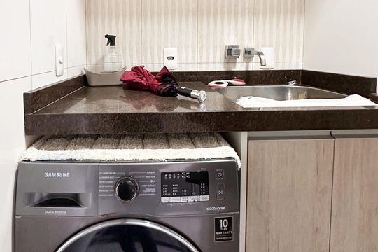 Área de Serviço de apartamento à venda com 3 quartos, 116m² em Baeta Neves, São Bernardo do Campo