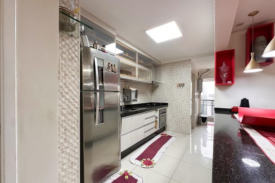 Cozinha de apartamento à venda com 3 quartos, 116m² em Baeta Neves, São Bernardo do Campo