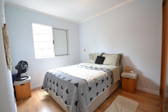 Quarto 1 de apartamento para alugar com 2 quartos, 66m² em Vila Gomes, São Paulo