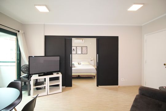 Sala de apartamento para alugar com 1 quarto, 35m² em Itaim Bibi, São Paulo