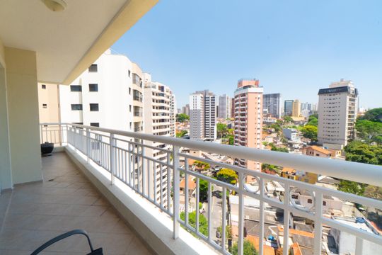 Sacada da Sala de apartamento à venda com 3 quartos, 128m² em Vila da Saúde, São Paulo