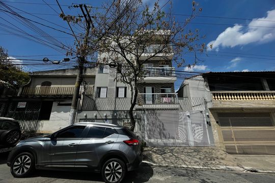 Fachada + Placa de apartamento à venda com 2 quartos, 36m² em Cidade Antônio Estêvão de Carvalho, São Paulo