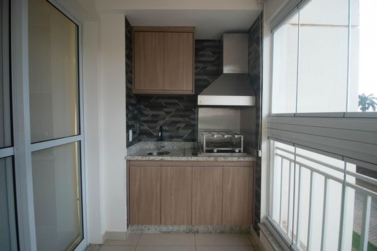 Área comum - Churrasqueira de apartamento para alugar com 3 quartos, 90m² em Jardim Nossa Senhora de Fatima, Limeira