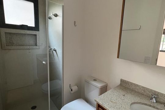 Banheiro 1 de apartamento para alugar com 2 quartos, 65m² em Campo Belo, São Paulo