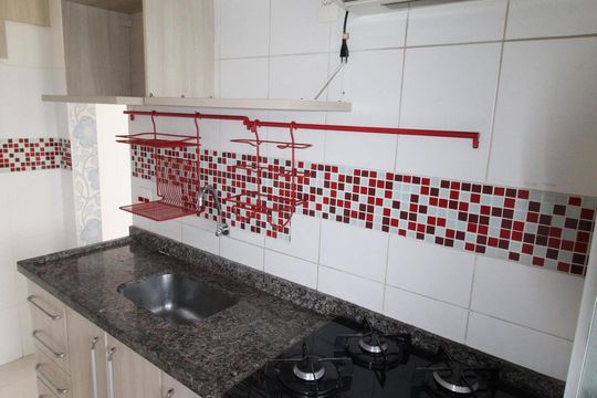 Cozinha de apartamento para alugar com 2 quartos, 55m² em Jardim Augusta, São José dos Campos