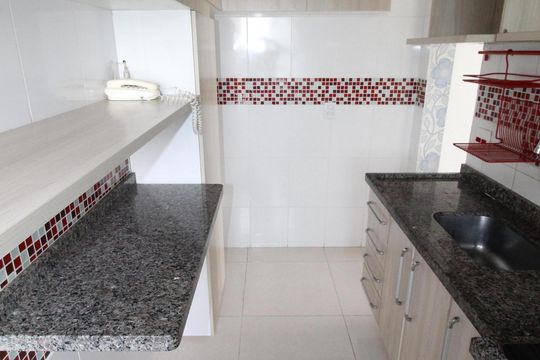 Cozinha de apartamento para alugar com 2 quartos, 55m² em Jardim Augusta, São José dos Campos