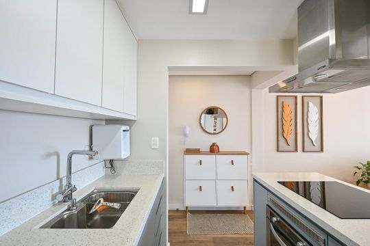 Cozinha de apartamento à venda com 3 quartos, 72m² em Jardim Maria Rosa, Taboão da Serra