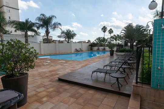 PISCINA de apartamento para alugar com 3 quartos, 96m² em Mansões Santo Antônio, Campinas