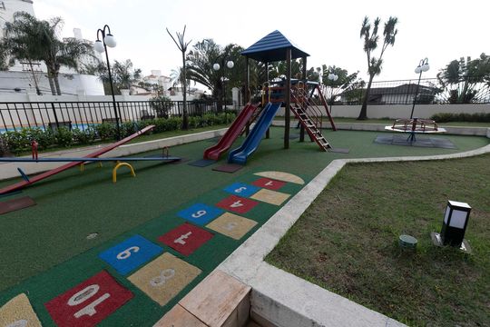 PLAYGROUND de apartamento para alugar com 3 quartos, 96m² em Mansões Santo Antônio, Campinas